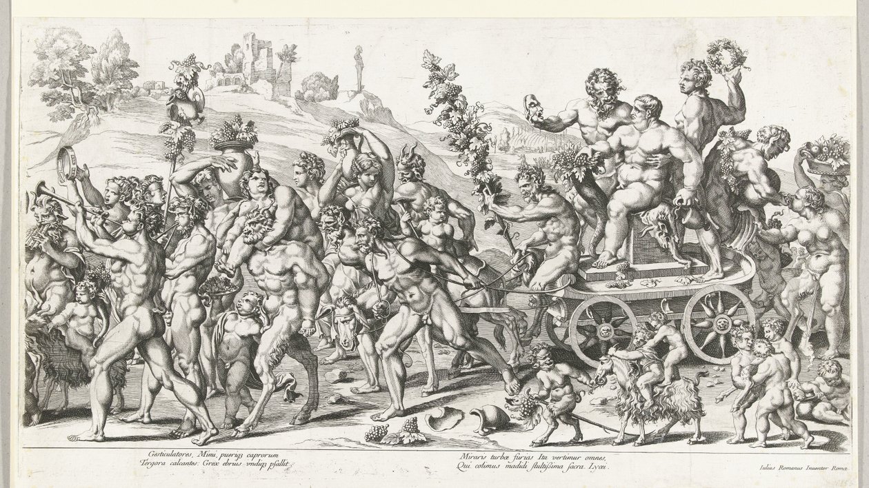 Triumph of Bacchus, Right Half by François Chauveau (attributed to)