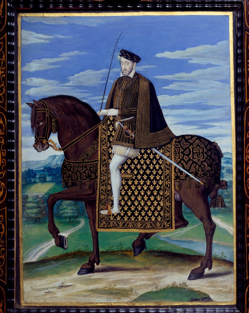 Equestrian Portrait of Henry II by François Clouet
