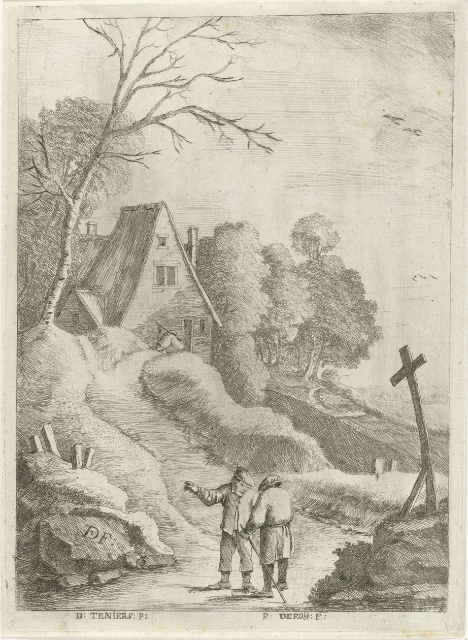 Hilly Landscape by François Deroy