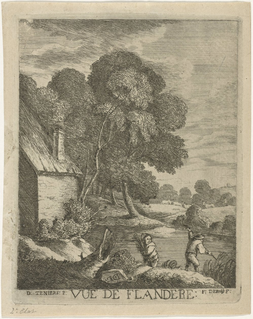 Flemish Landscape (Vue de Flandere) by François Deroy
