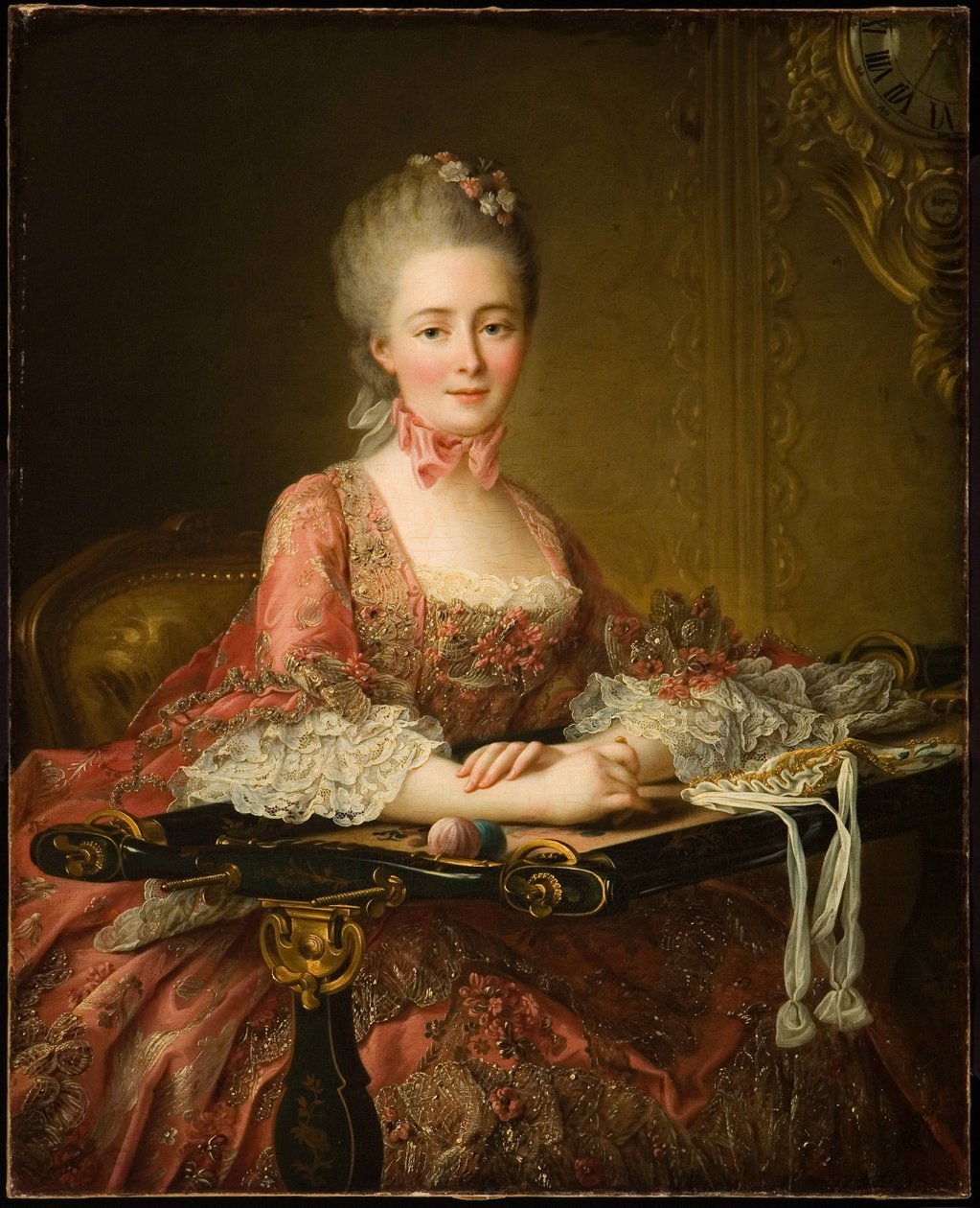 Marquise de Caumont La Force by Francois Hubert Drouais