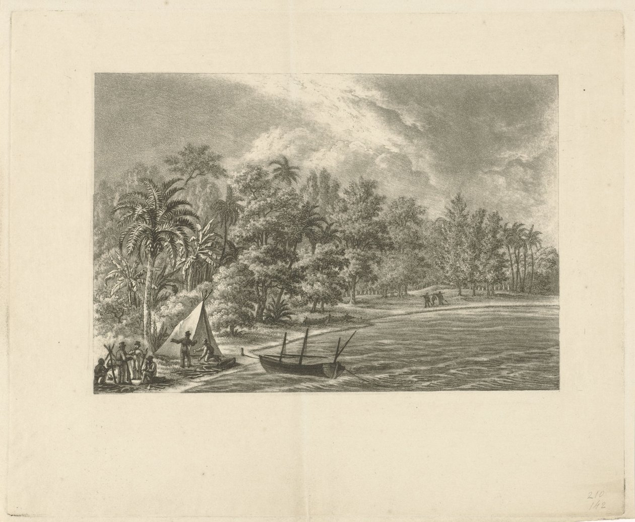 Tropical Landscape by François Joseph Pfeiffer (II)