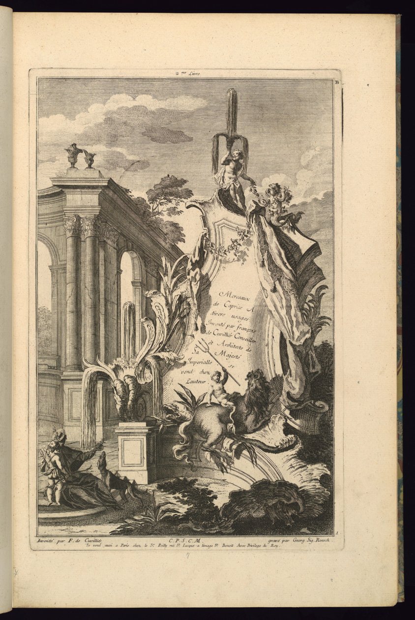 Design for Cartouche by François de Cuvilliés the Elder