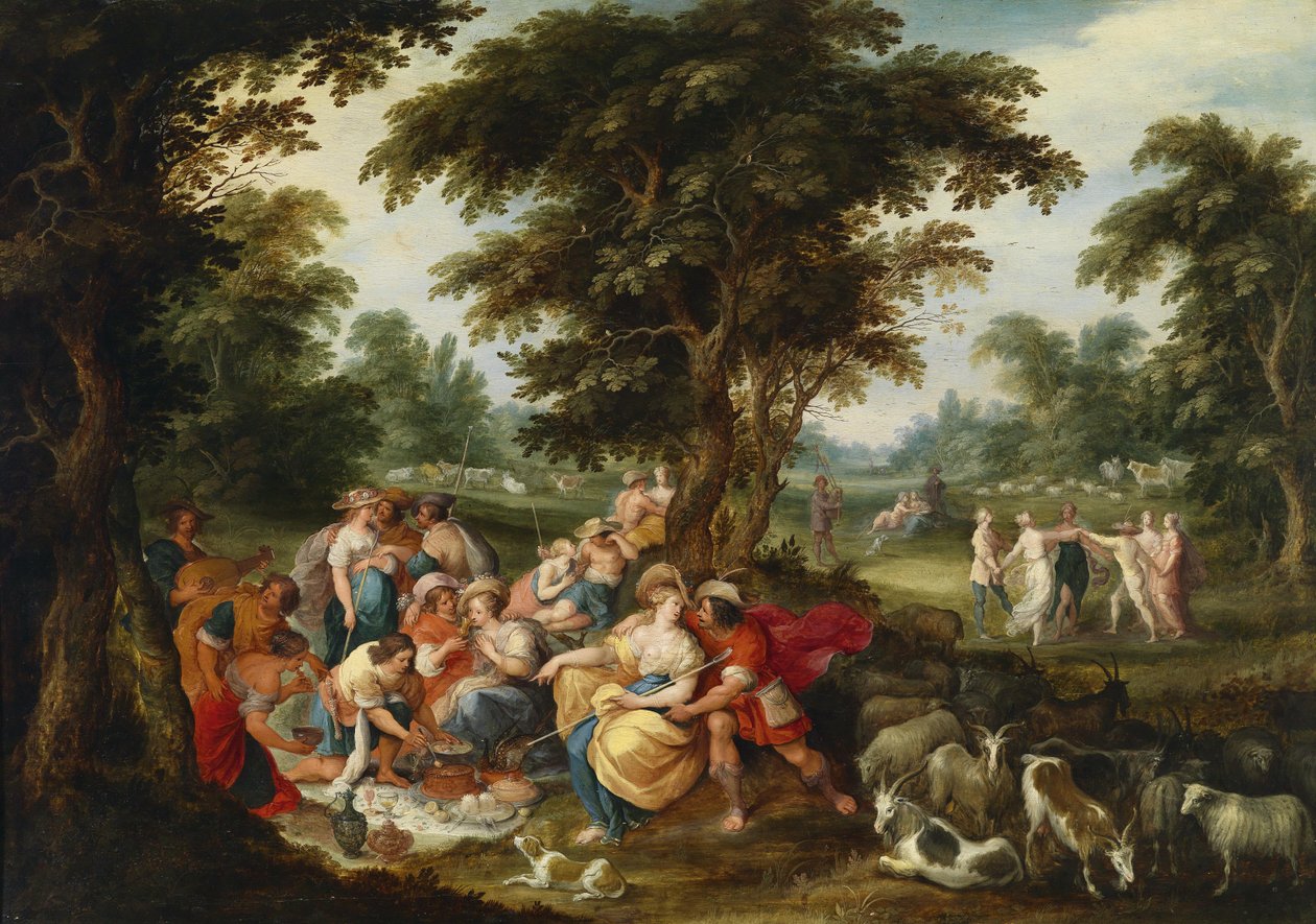 Arcadia - The Golden Age by Frans II Francken the Younger