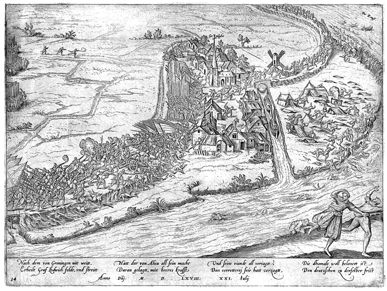 Battle of Jemmingen, 1568 by Frans Hogenberg
