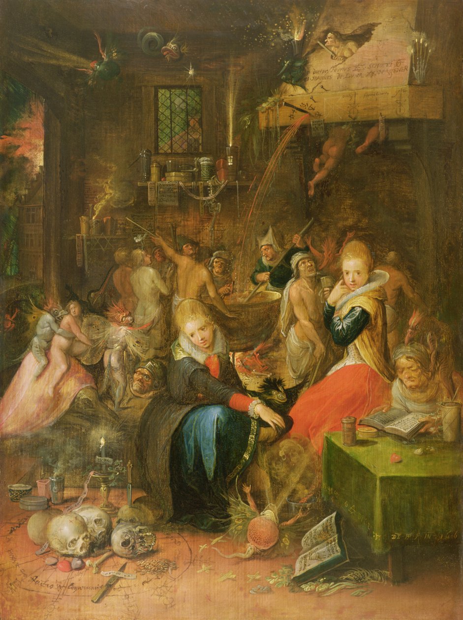 An Incantation Scene, 1606 by Frans II Francken the Younger