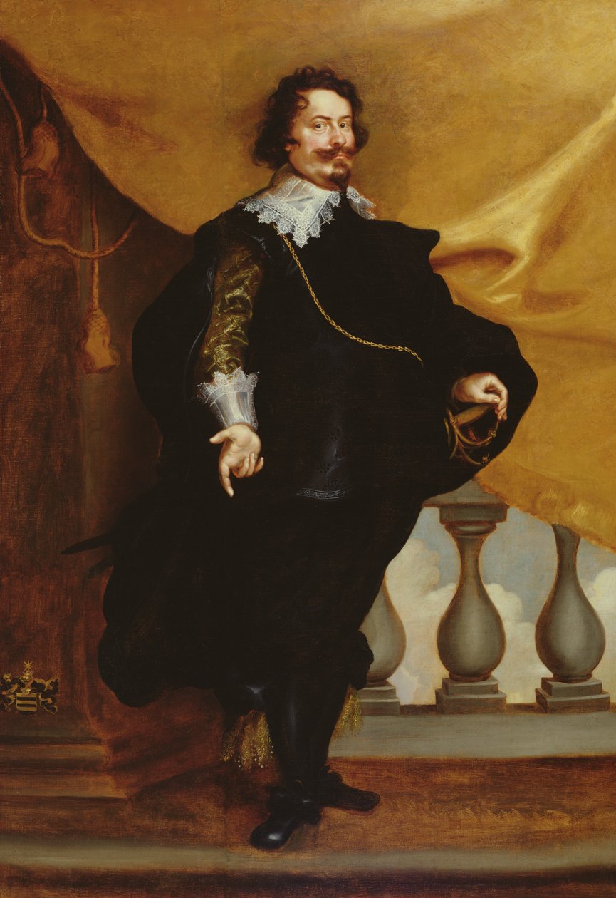 Portrait of an Aristocrat by Frans Luyckx or Leux