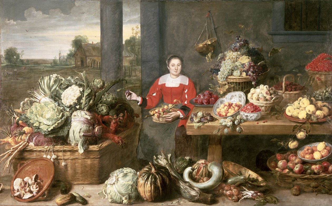 A Fruit Stall by Frans Snyders or Snijders