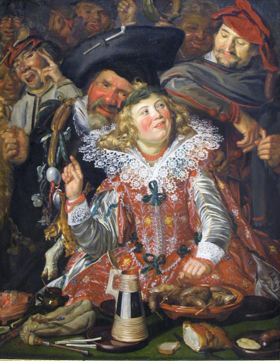 Merrymakers at Shrovetide by Frans Hals