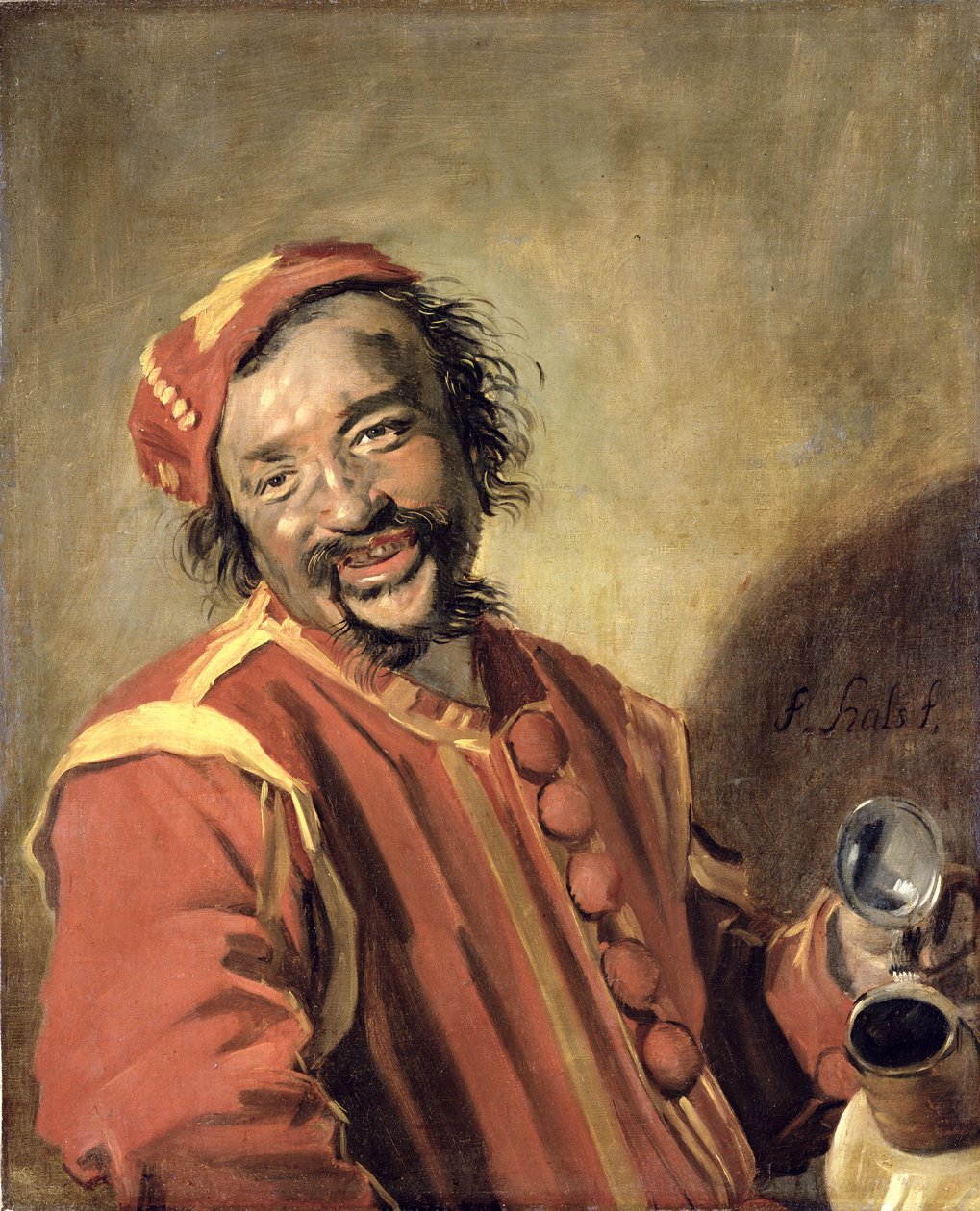 Peeckelhaering (The Jolly Reveller) by Frans Hals