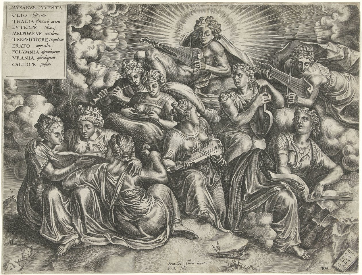 Apollo and the Muses by Frans Huys