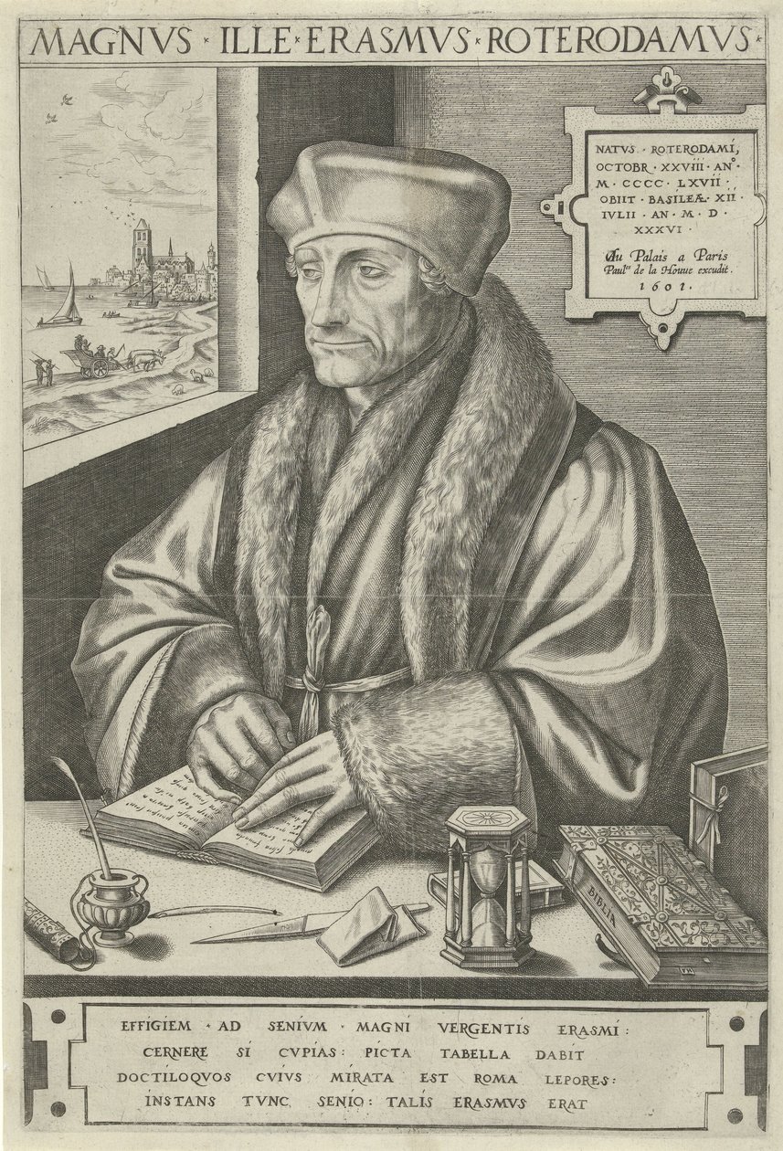 Portrait of Desiderius Erasmus by Frans Huys