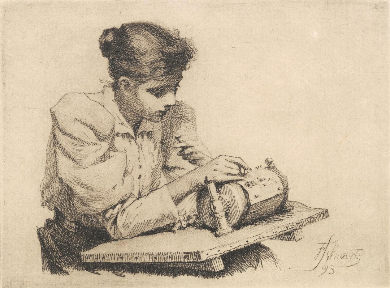 The Lacemaker by Frans Schwartz