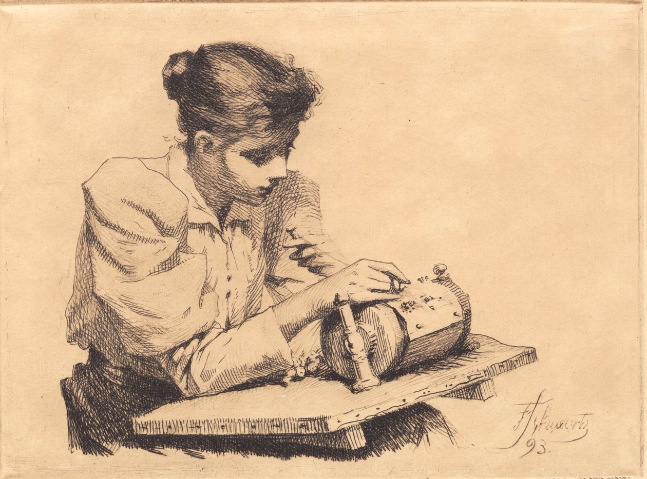 The Lacemaker by Frans Schwartz