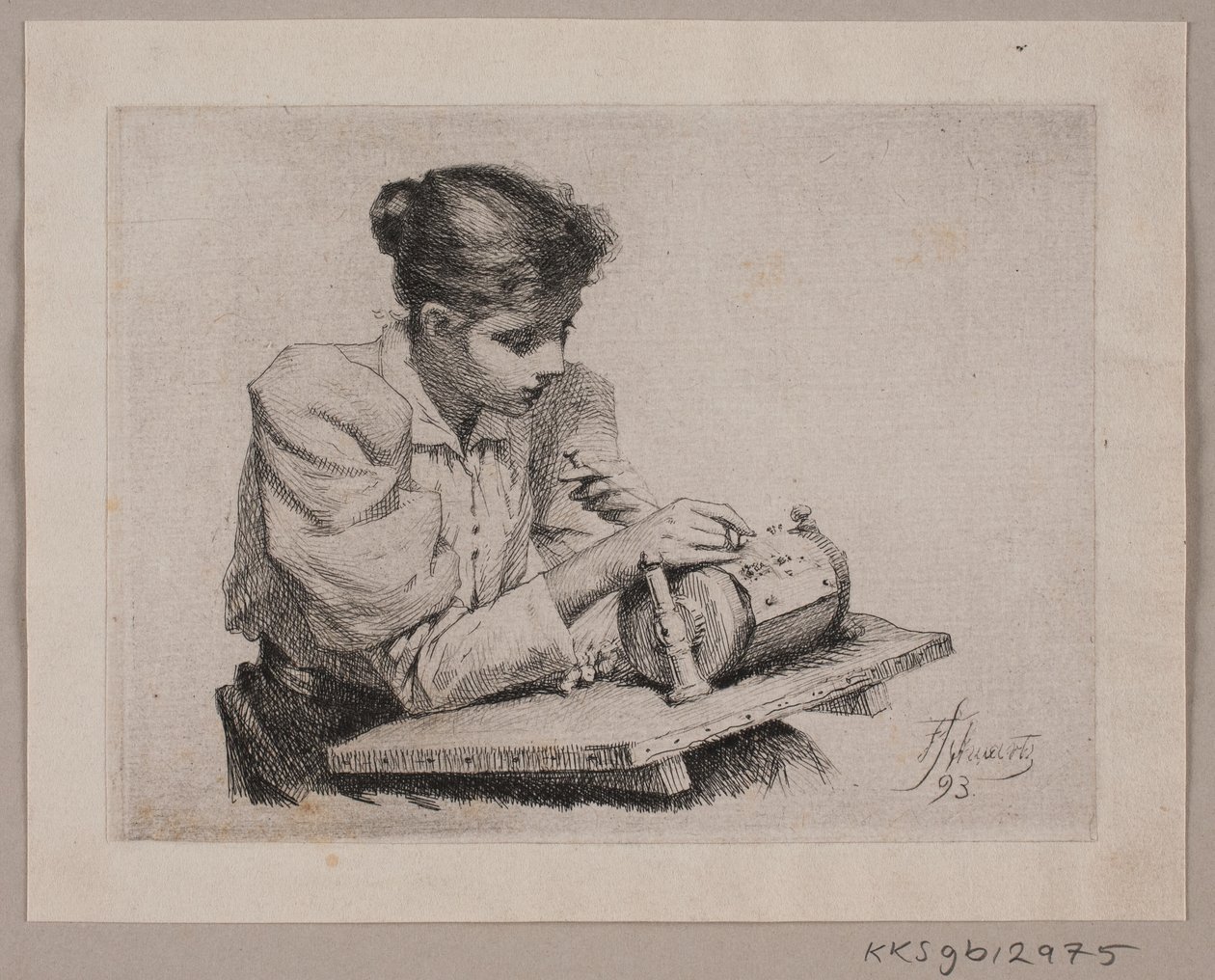The Lace Maker by Frans Schwartz