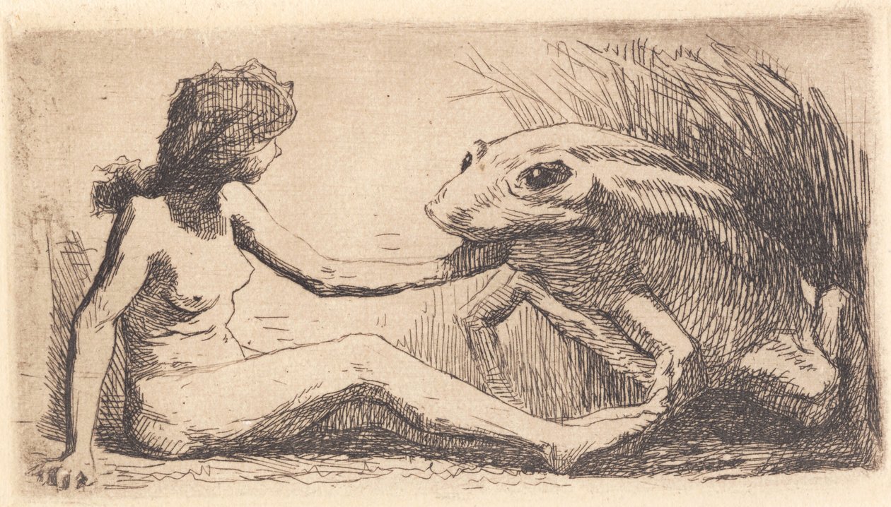 The Girl with the Frog by Frans Schwartz