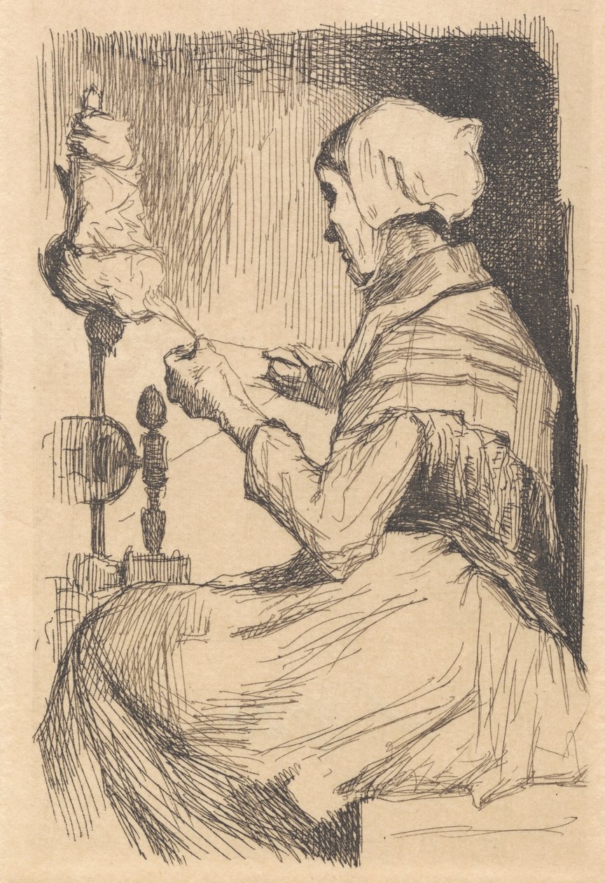 Test Plate: A Spinning Wife by Frans Schwartz