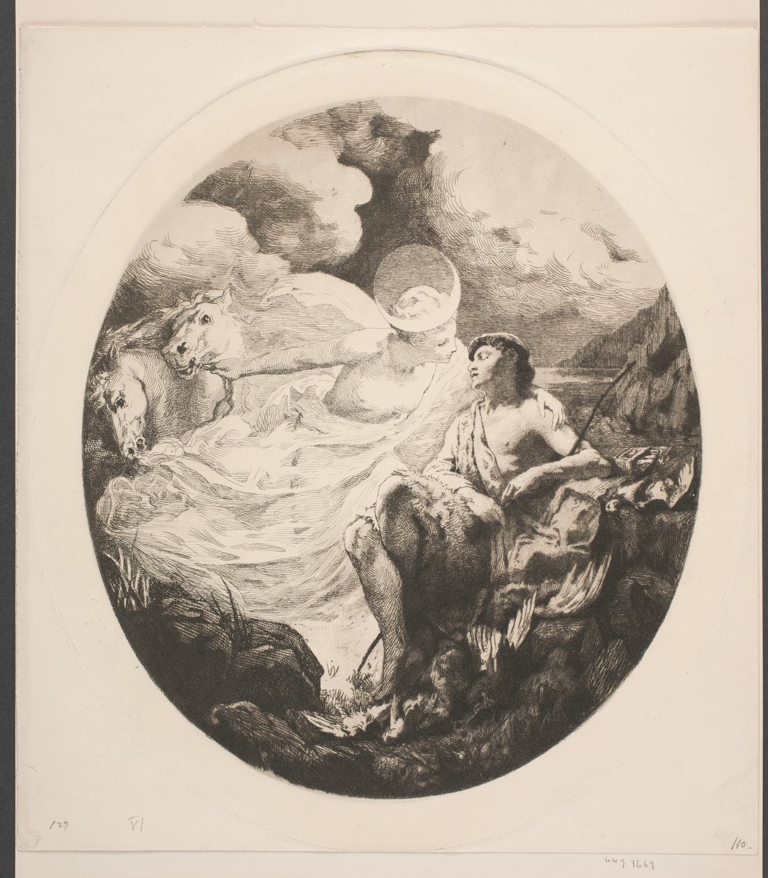Selene and Endymion by Frans Schwartz