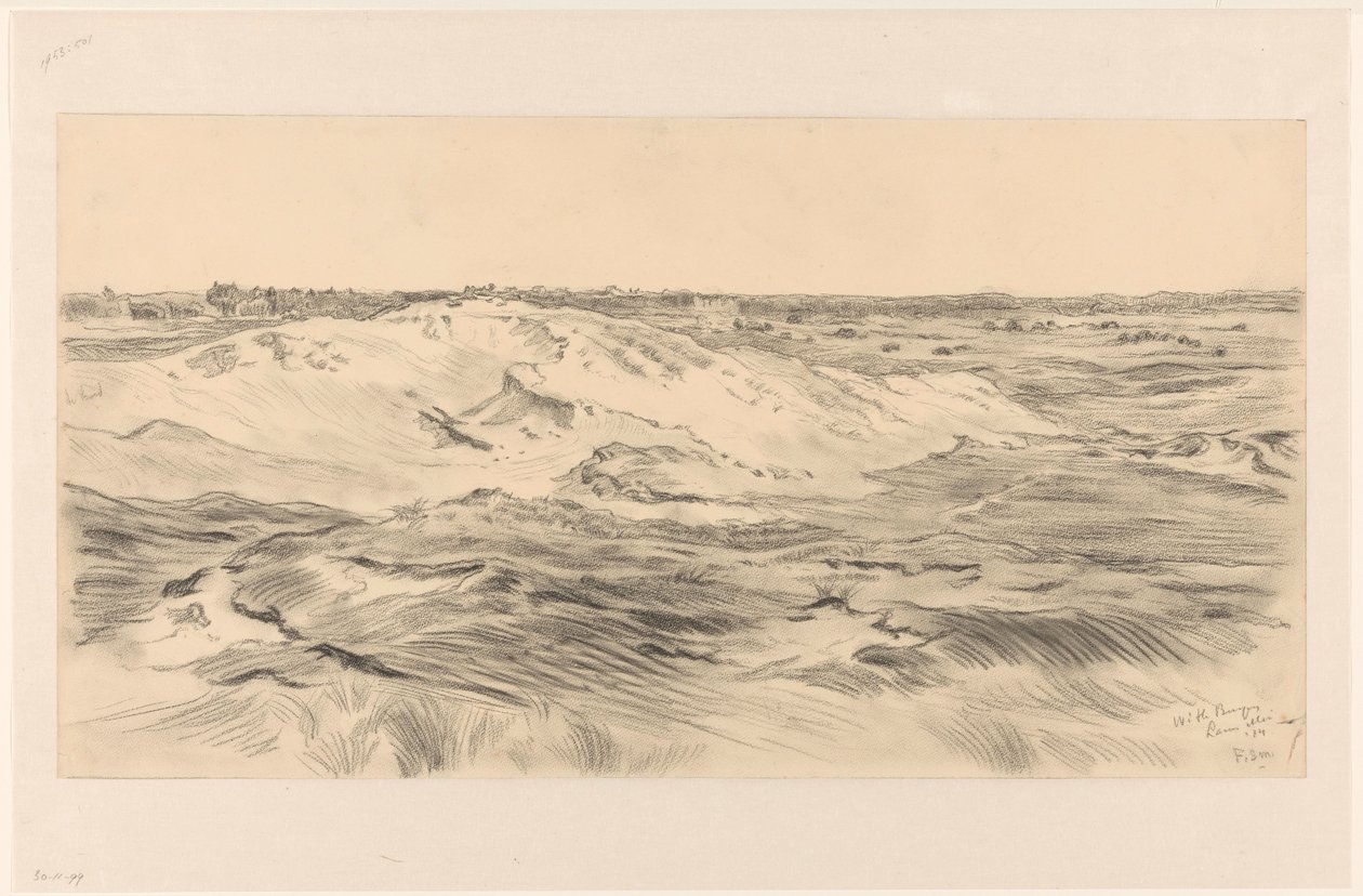 The White Mountains at Laren by Frans Alexander Evert Lodewijk Smissaert