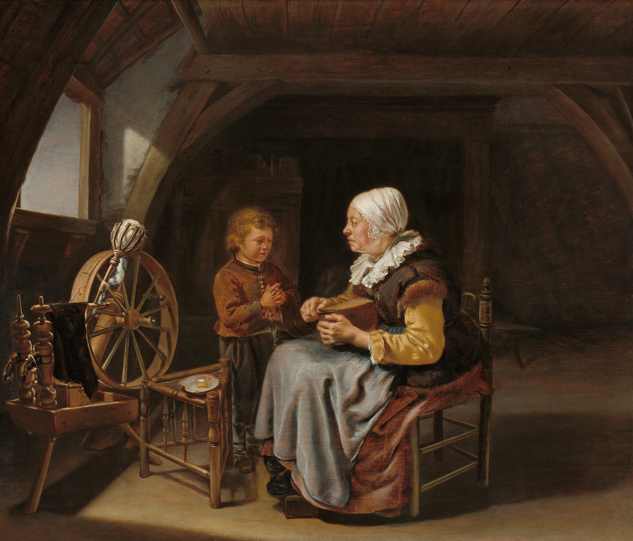 Saying Grace, c.1650-55 by Frans van Mieris