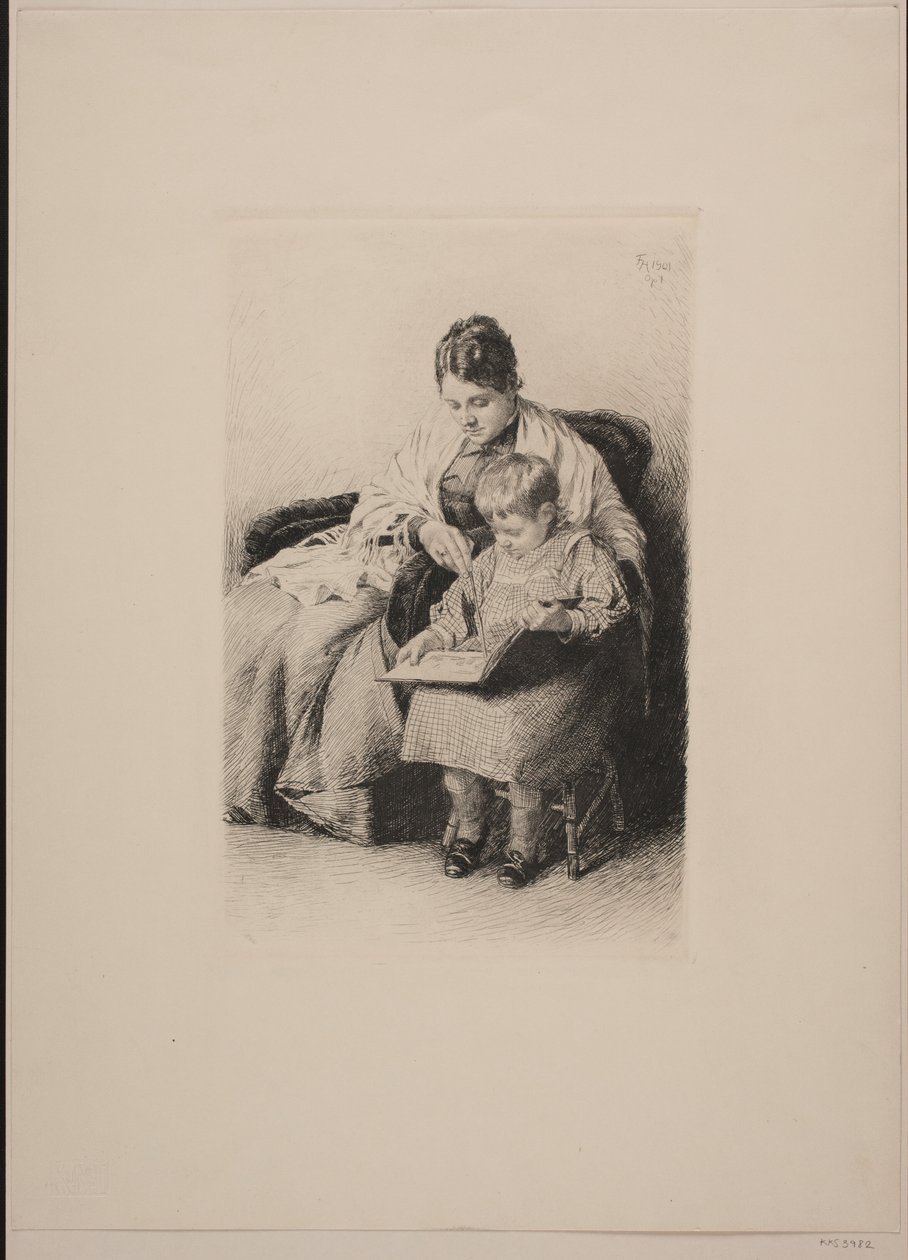 Mother and Child by Frants Henningsen