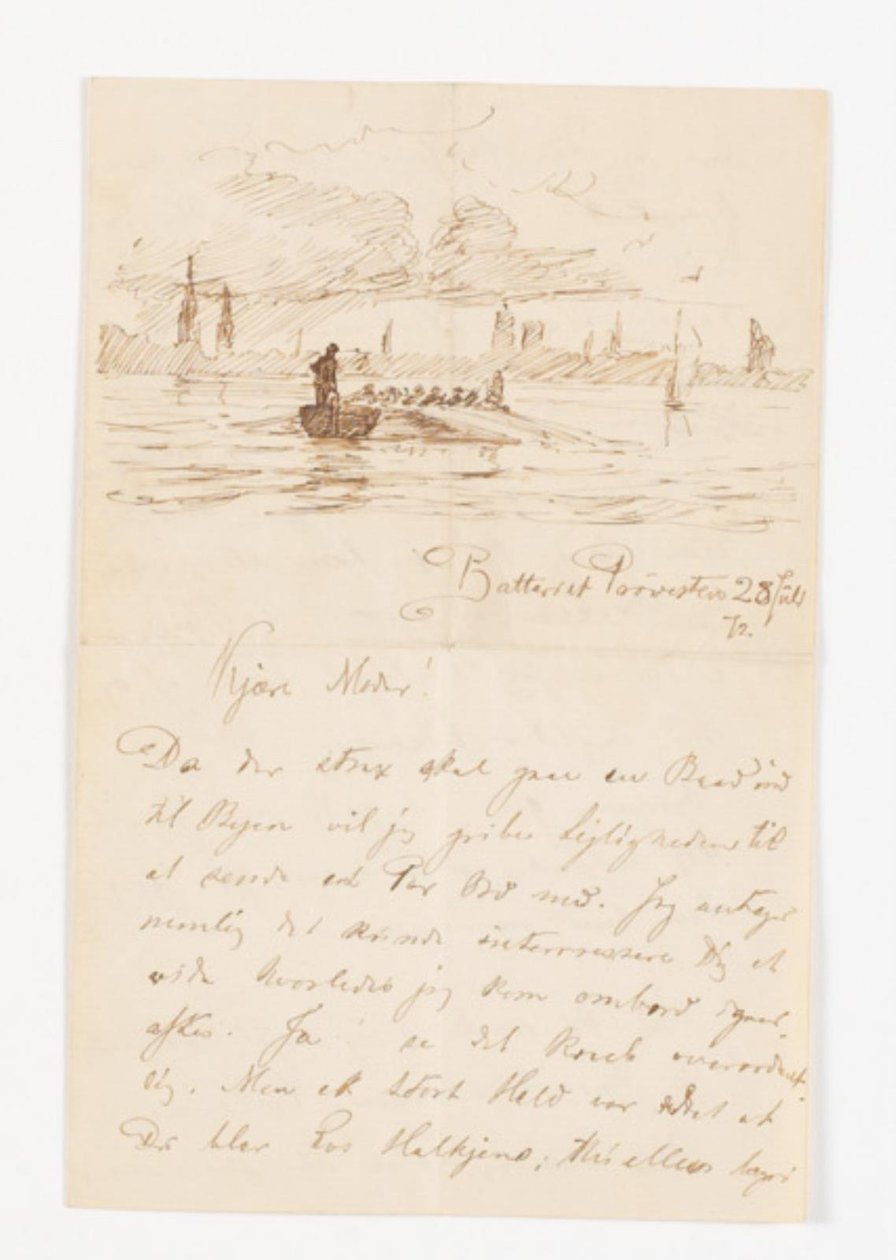 View from Prøvestenen Towards Copenhagen by Frants Henningsen