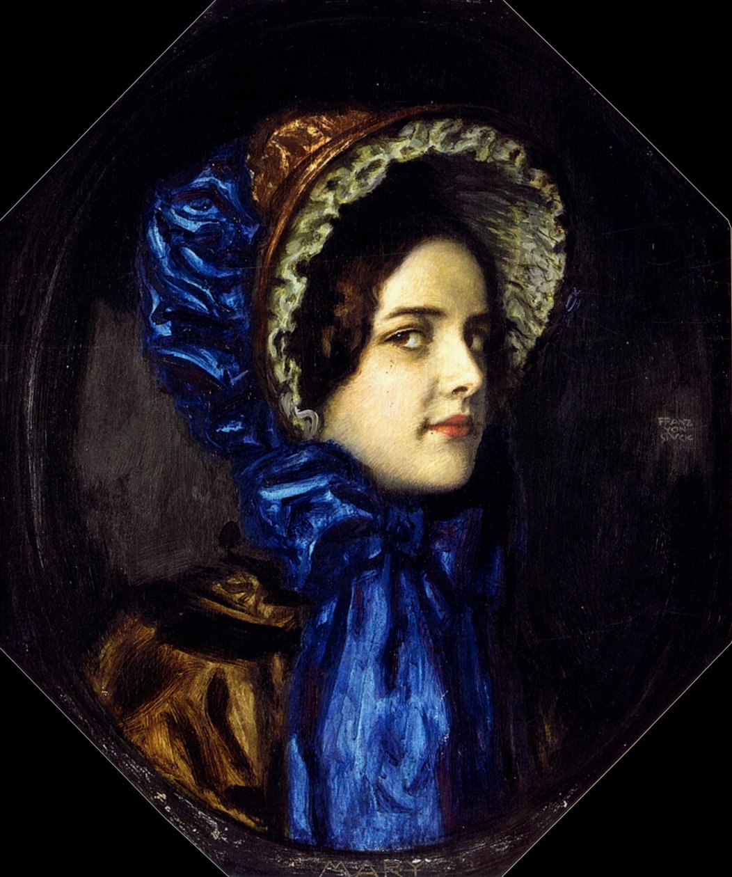 Mary with Biedermeier Hat by Franz von Stuck