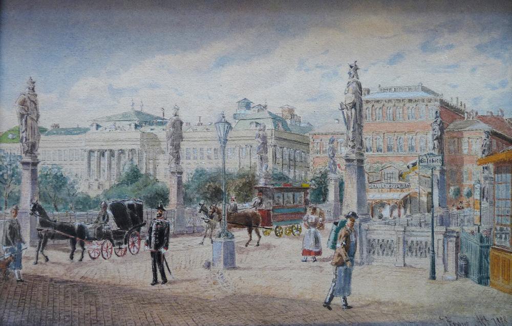 Elisabeth Bridge in Vienna by Franz Alt
