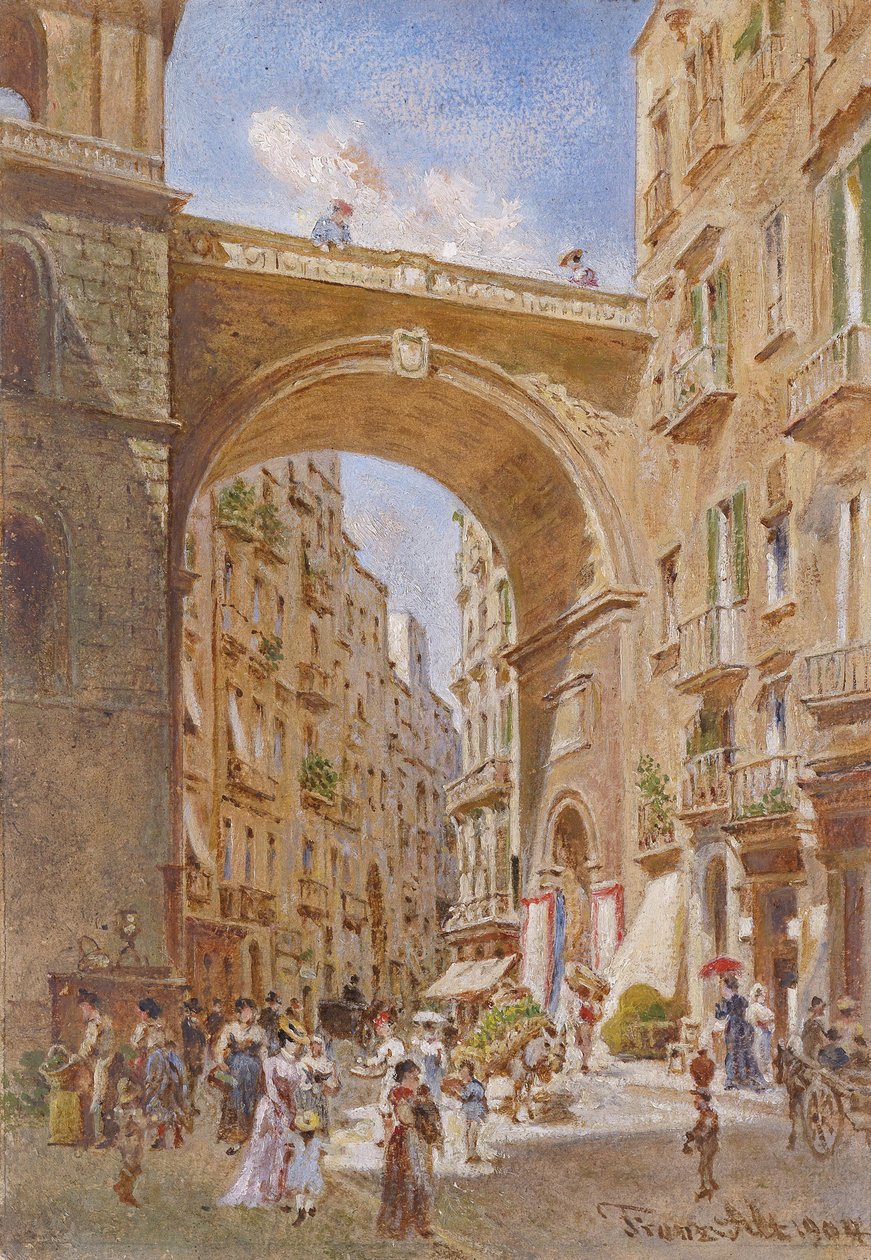 The Chiaia Bridge in Naples by Franz Alt