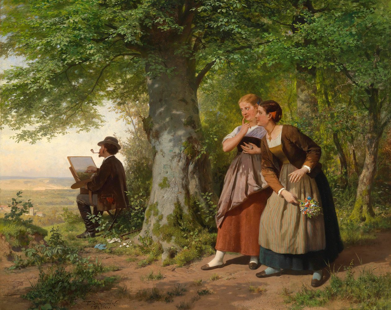 The Admired Artist by Franz Maria Ingenmey