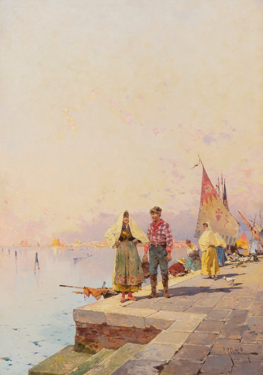 Sunny Day in Venice by Franz Richard Unterberger