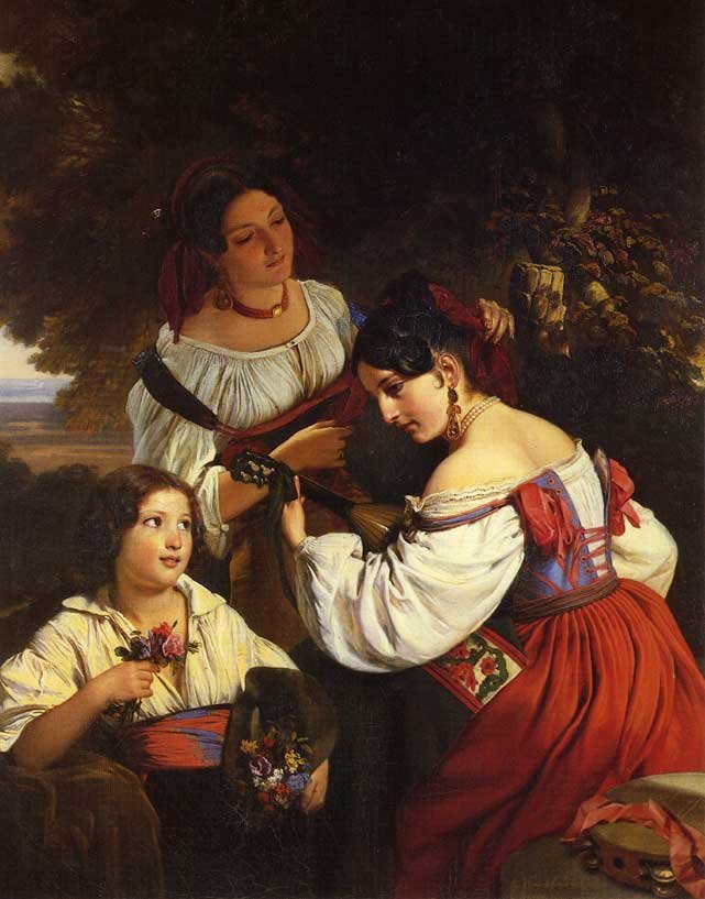 Italian Genre Scene by Franz Xaver Winterhalter