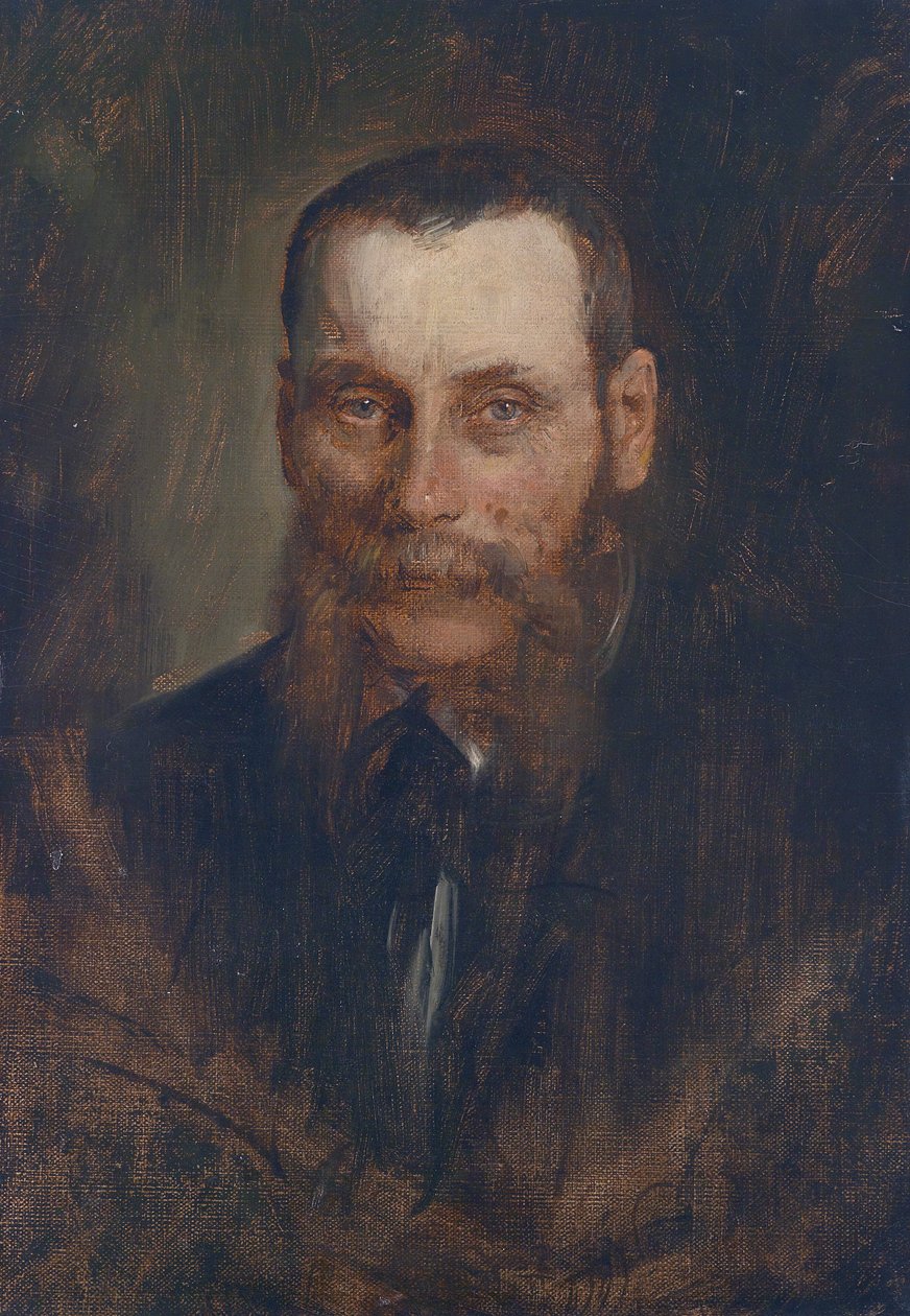 Portrait of the Viennese Art Dealer Georg Plach by Franz Seraph von Lenbach