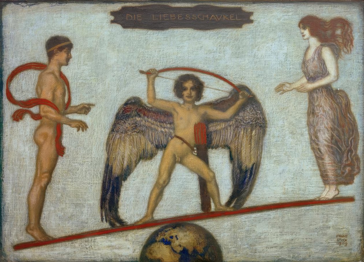 The Love Swing by Franz von Stuck