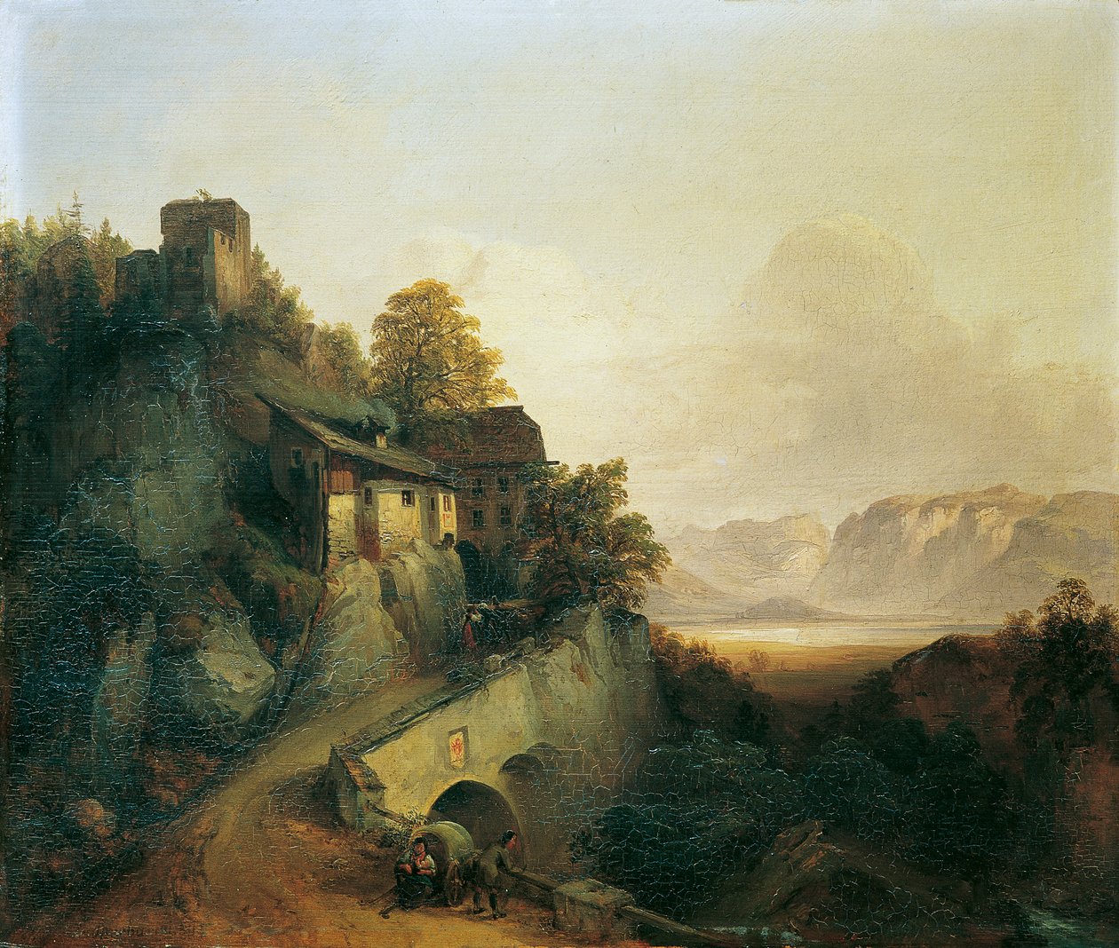 Mountain Road in Tyrol by Franz Barbarini