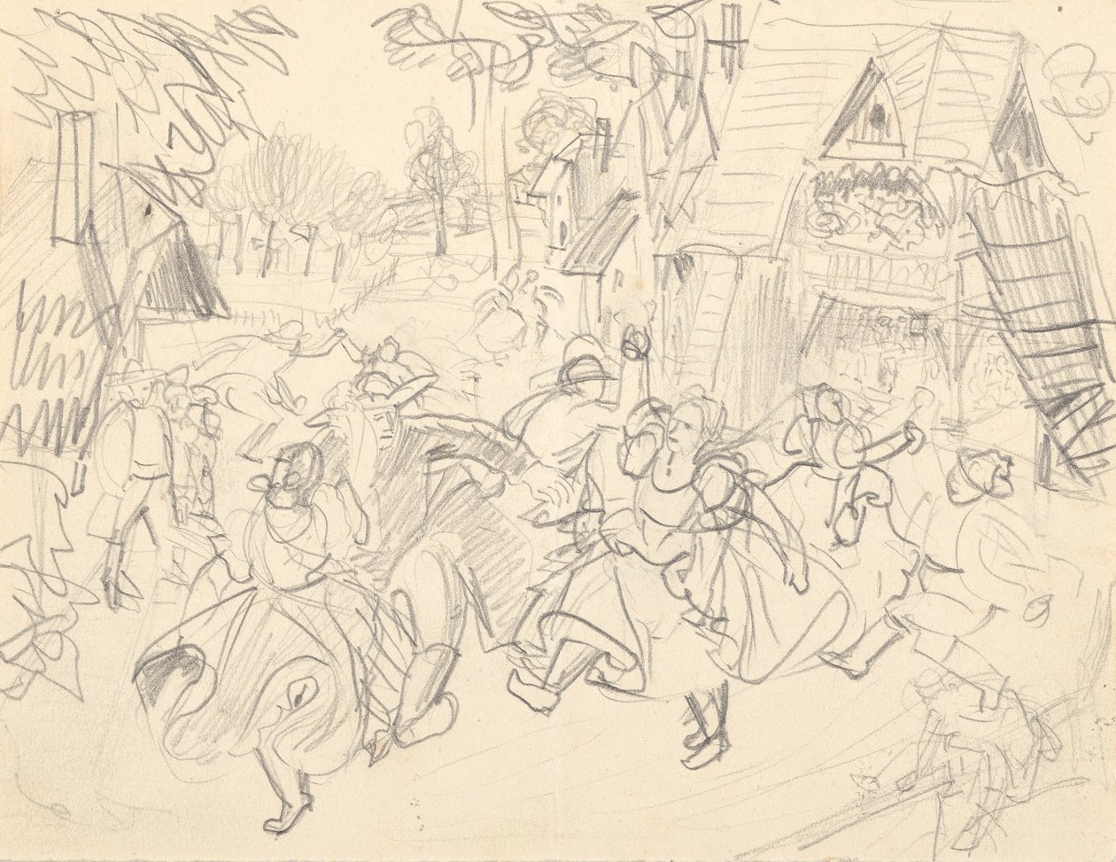 Peasant Wedding by Franz Barwig d. Ä.