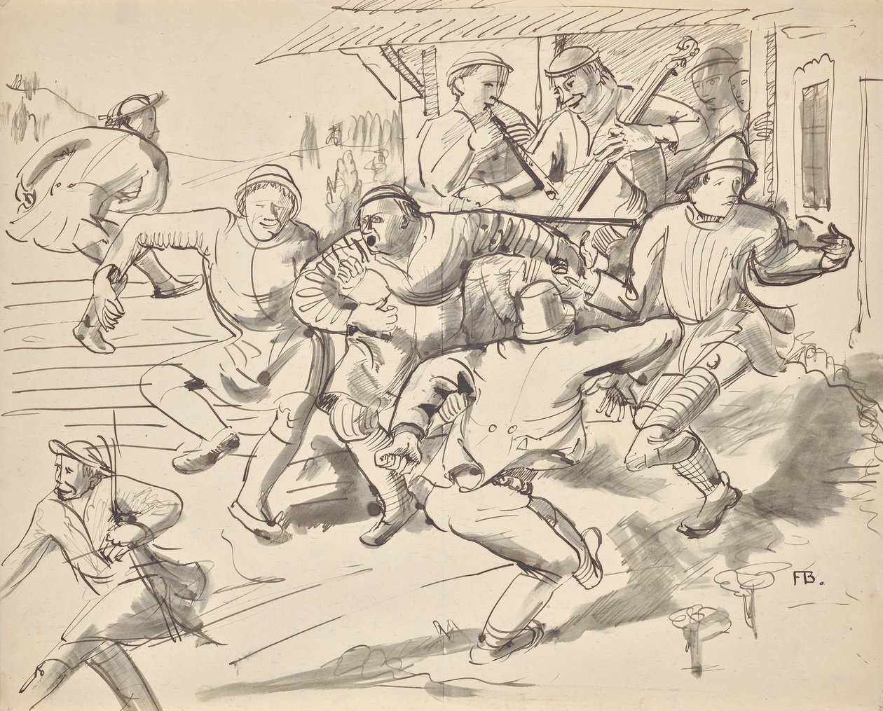Dancing Peasants by Franz Barwig d. Ä.