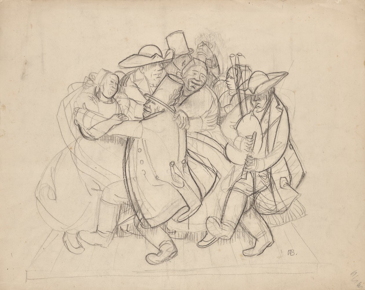 Dancing Peasants by Franz Barwig d. Ä.