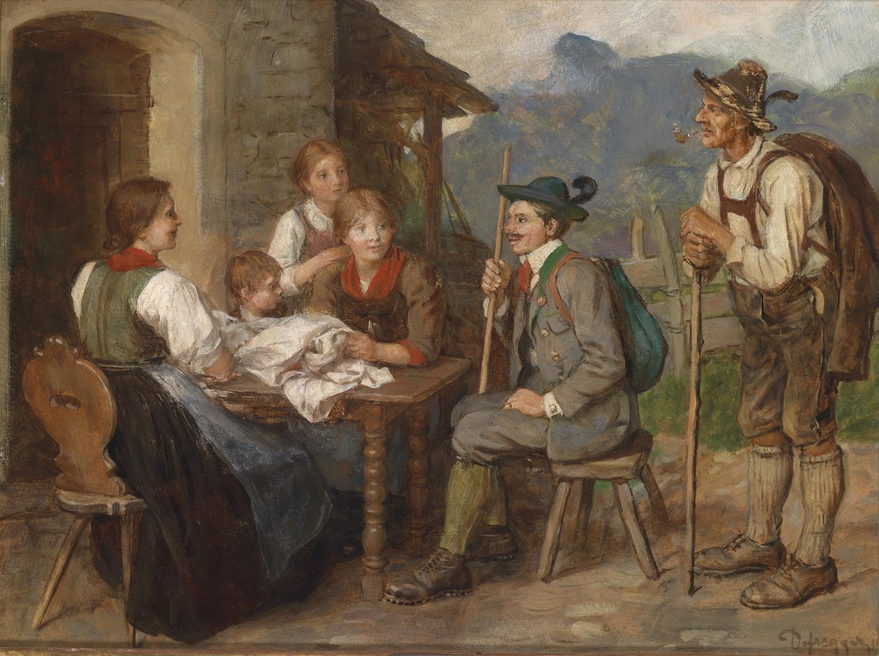 Salon Tyrolean by Franz Defregger