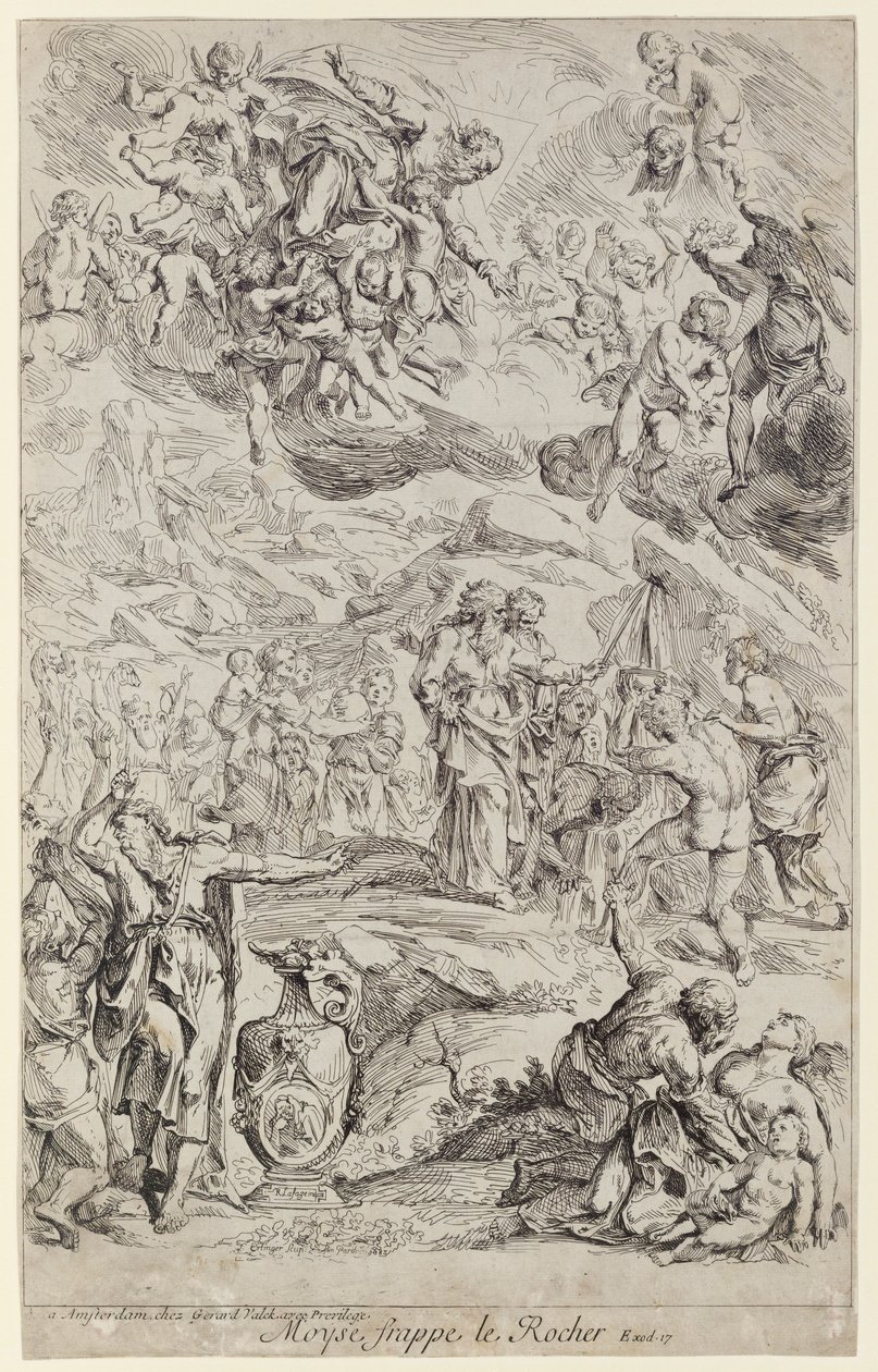 Moses Striking the Rock by Franz Ertinger