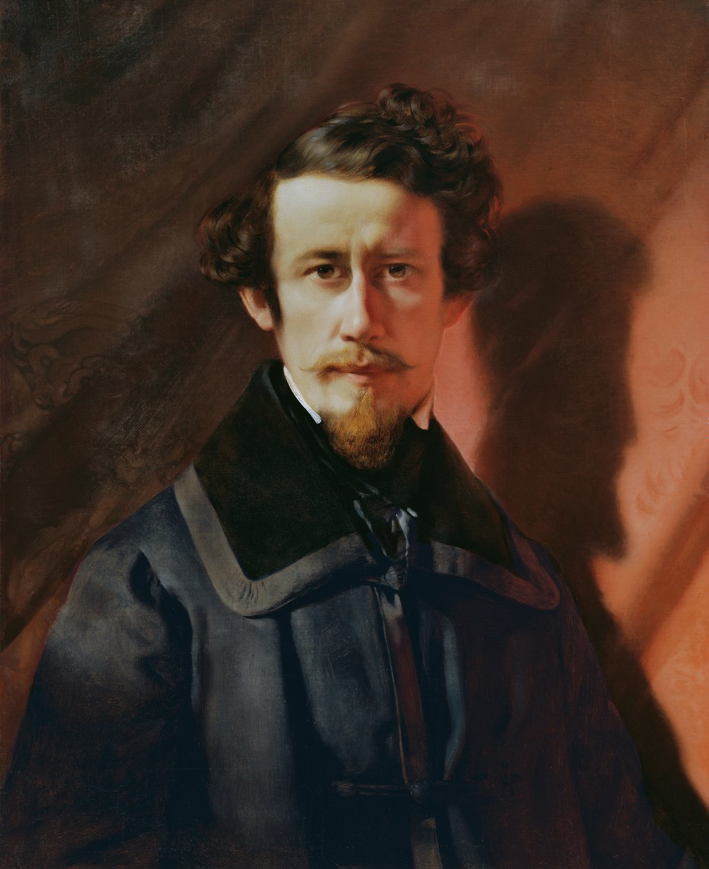 Self-Portrait Against a Red Background by Franz Eybl