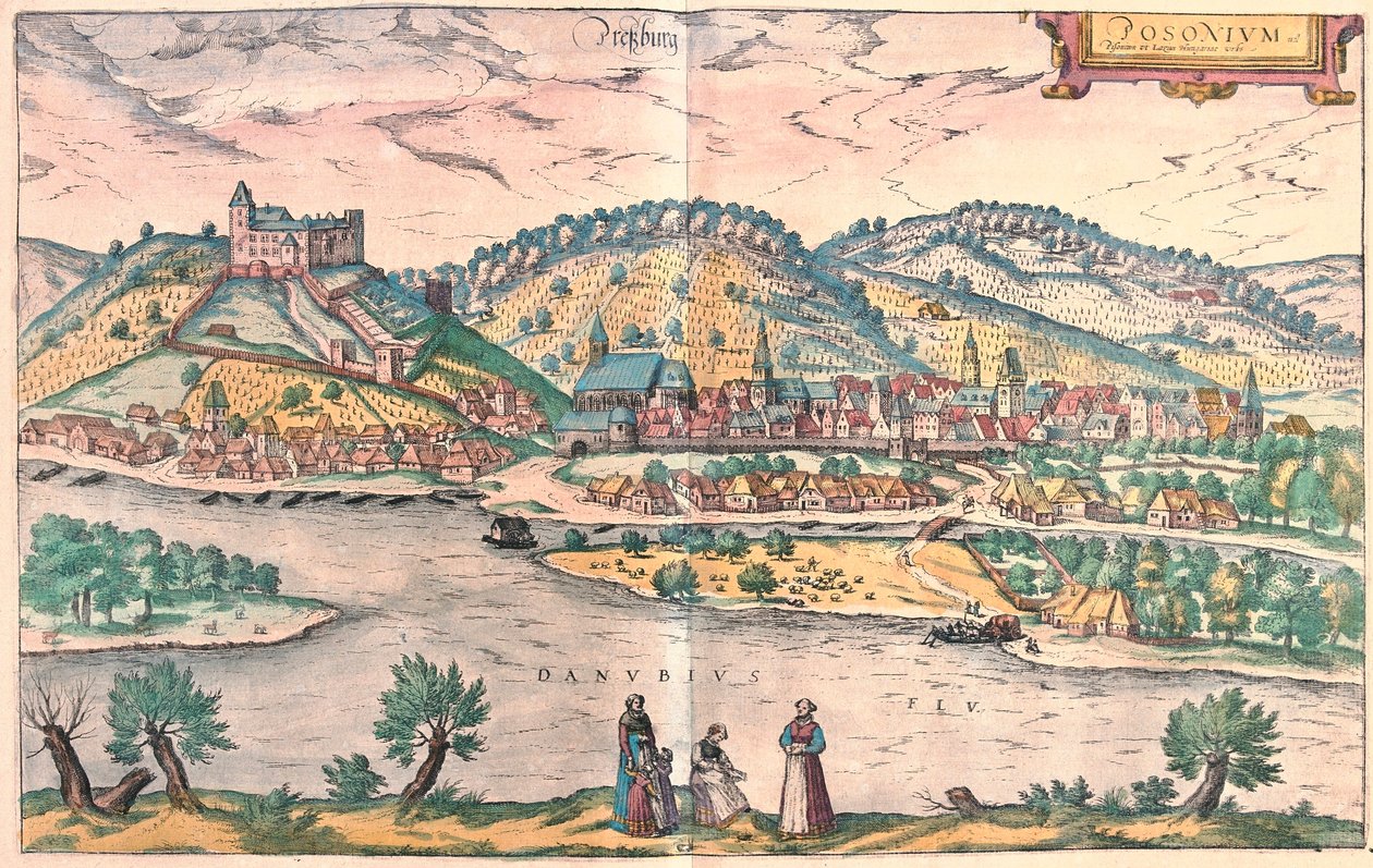 Bratislava, Slovakia (engraving) by Franz Hogenberg