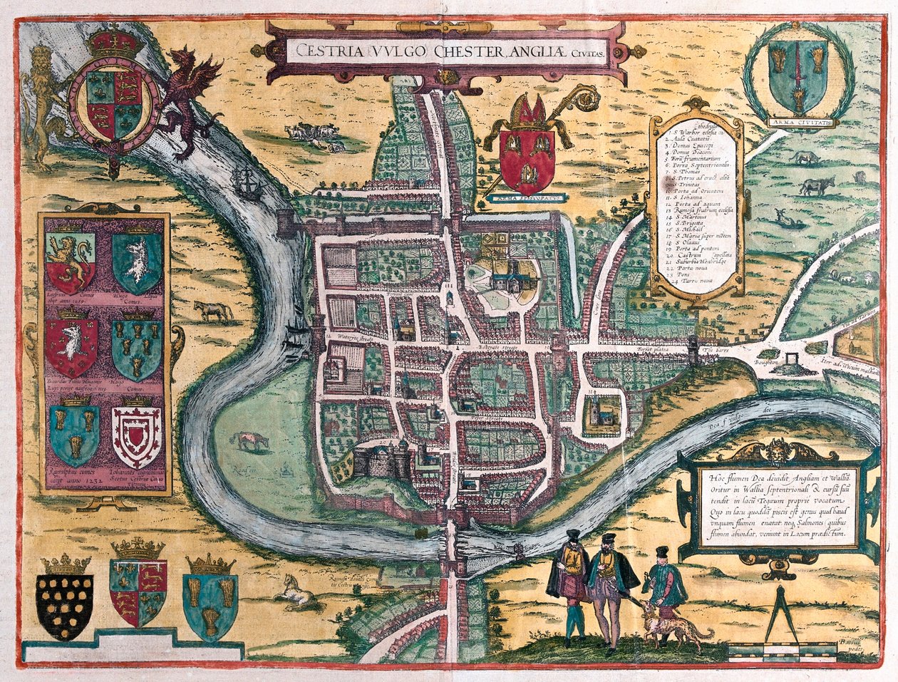 Chester - Great Britain by Franz Hogenberg