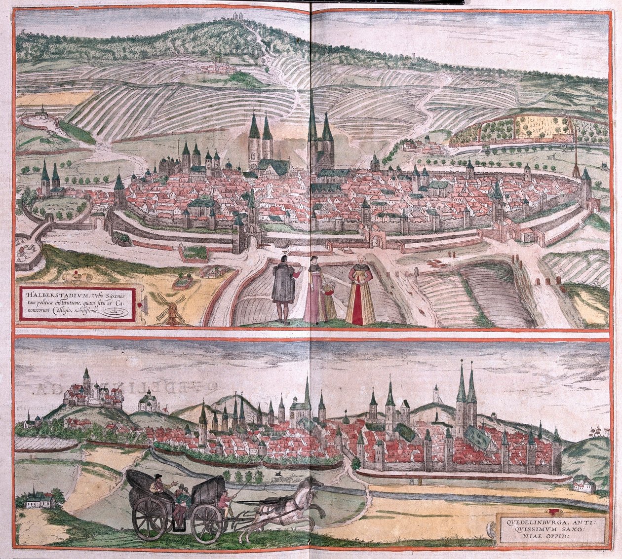 Halberstadt and Quedlinburg, Germany by Franz Hogenberg