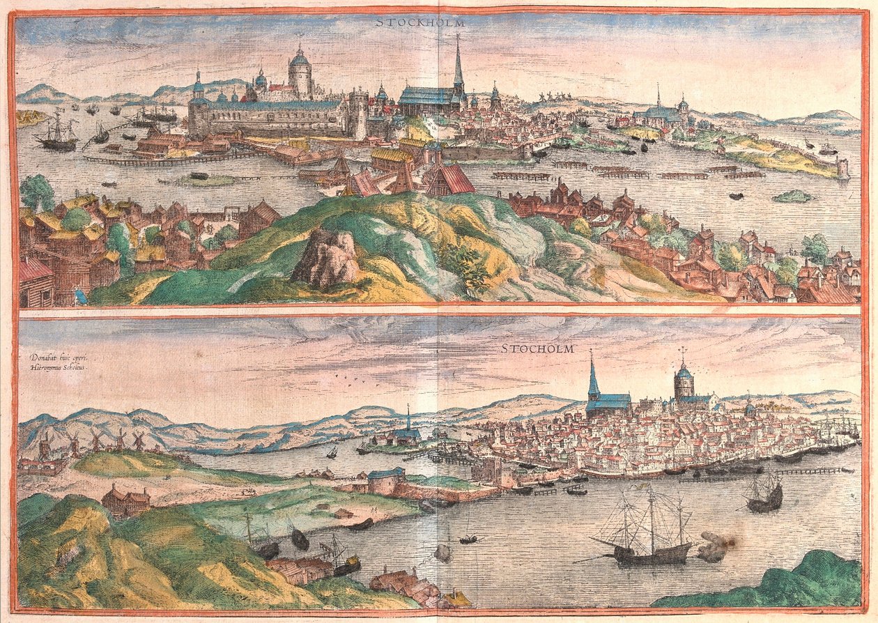 Stockholm, Sweden (engraving) by Franz Hogenberg