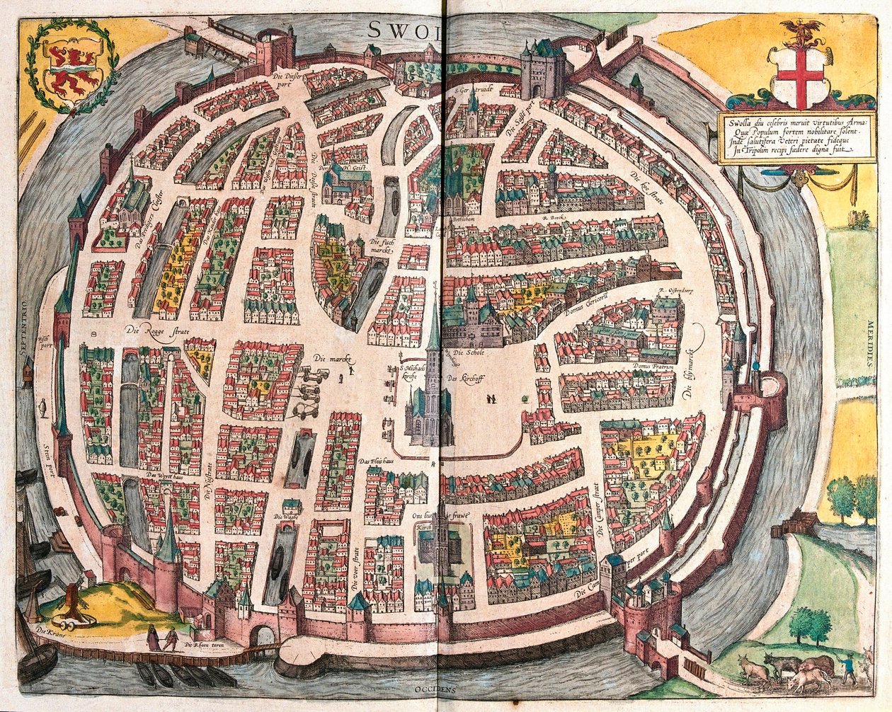 Zwolle, Netherlands (engraving) by Franz Hogenberg
