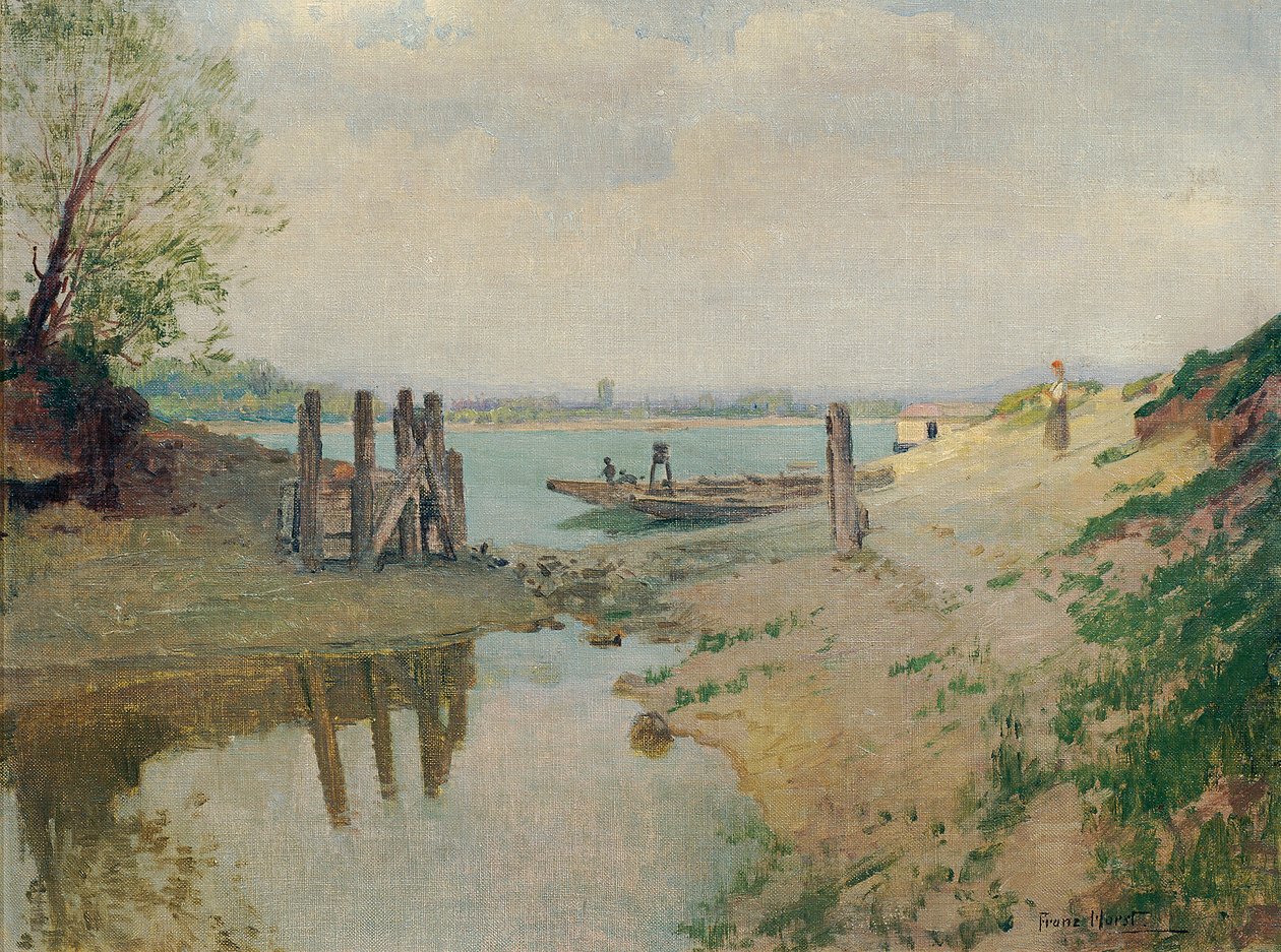 On the Danube near Greifenstein by Franz Horst