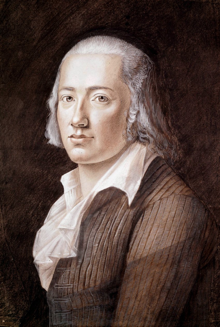 Friedrich Holderlin by Franz Karl Hiemer