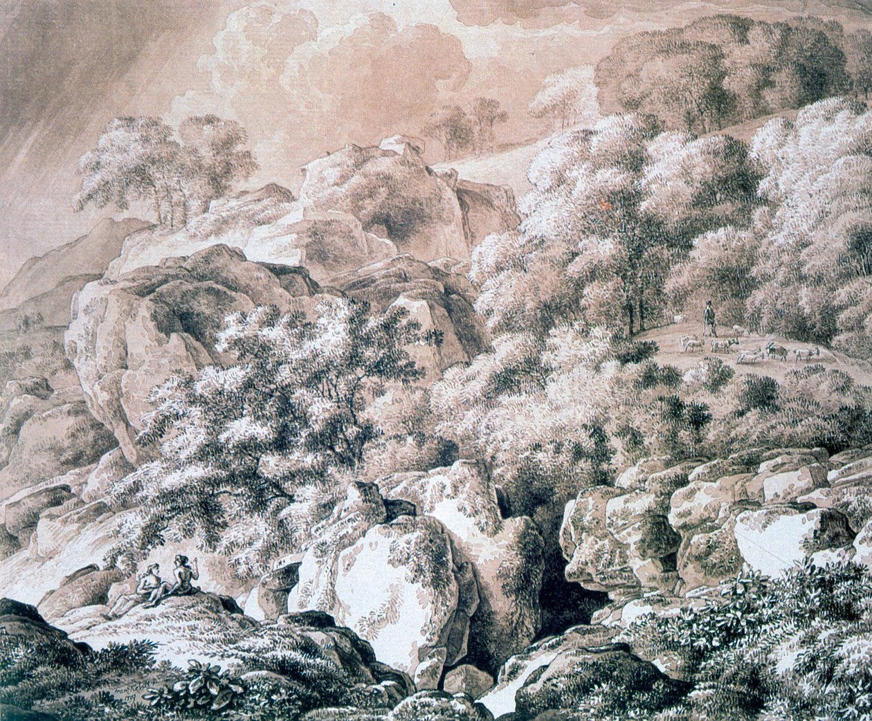 Forest Landscape by Franz Kobell
