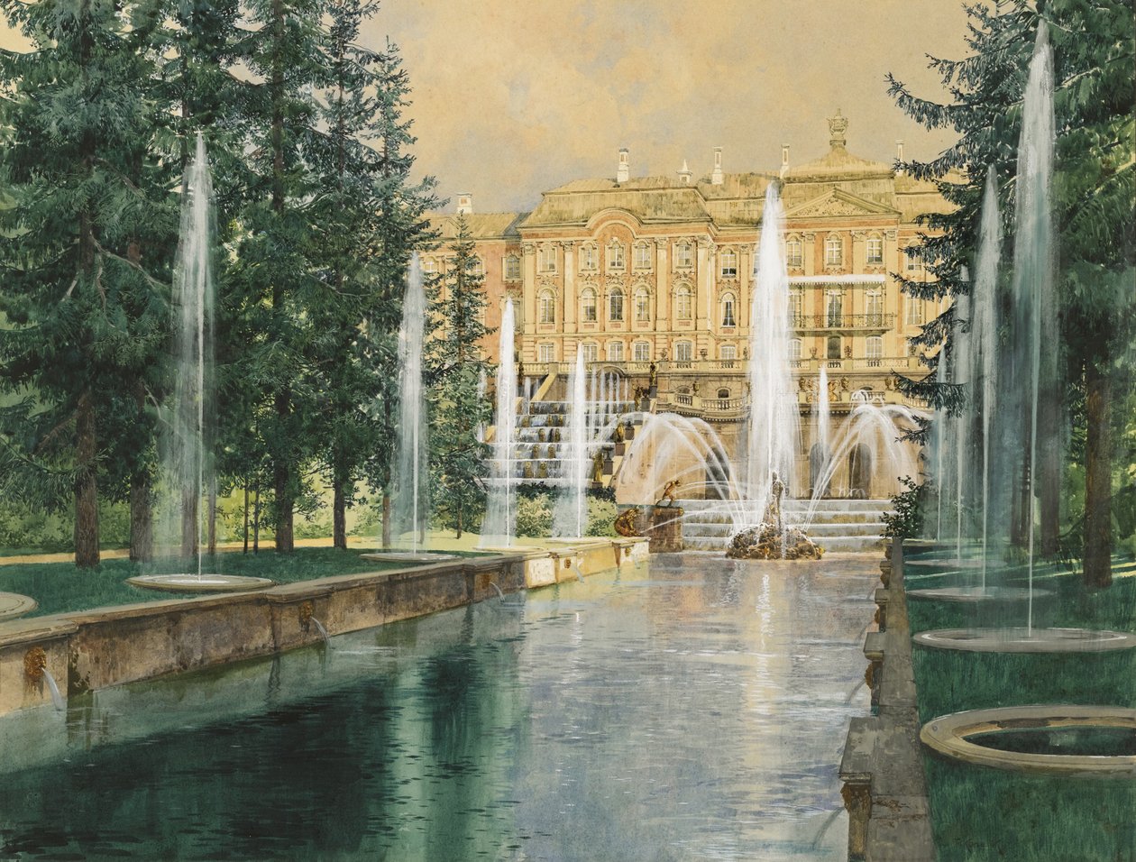 Peterhof by Franz Kopallik